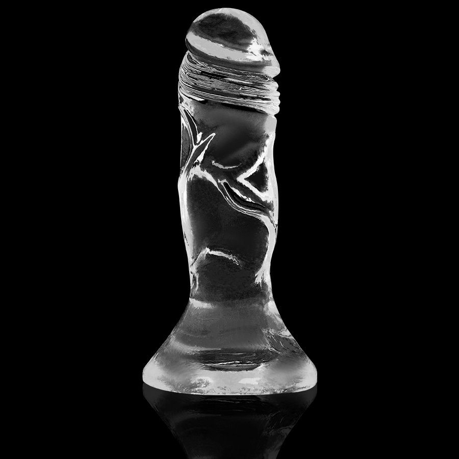 Dildo Transparent, X Ray - Clear Cock, Baza cu Ventuza Puternica, 12 CM x 2.6 CM